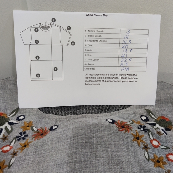 Promod Embroidered Top - Medium - Picture 8 of 8